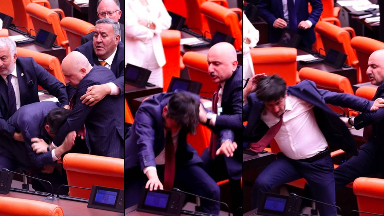 Eski Ulaştırma Bakanı Adil Karaismailoğlu, Genel Kurul’da AKP’ye “Hırsız” diyen DEM Partili Ali Bozan’a tokat attı, vurarak üstüne yürüdü